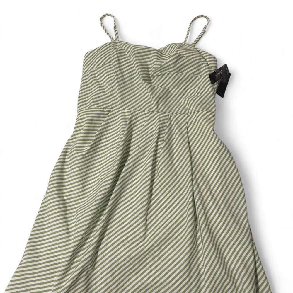 Byer California Green Striped Summer Dress size Large NWT New with Tags